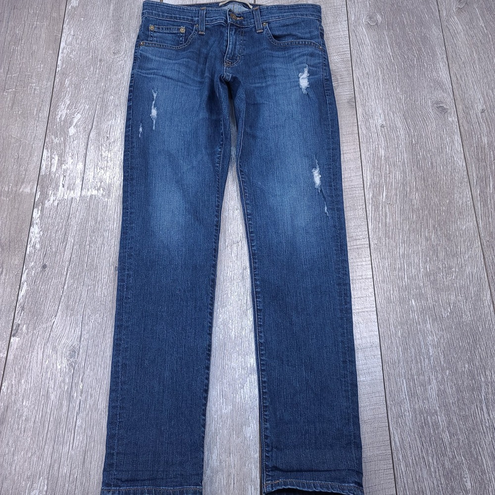 Big Star Jeans Womens 26x30 Billie Boyfriend Fit Blue Denim Mid Rise Pants